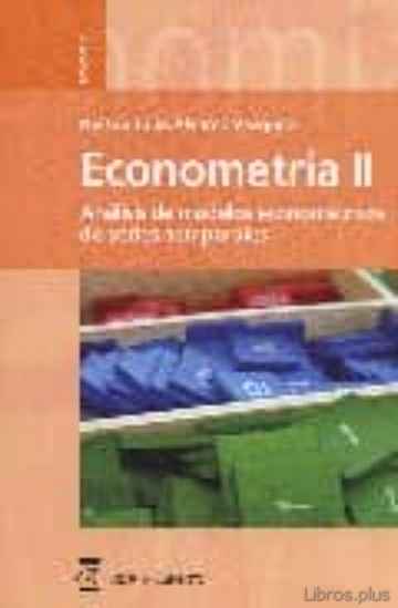 Descargar ebook ECONOMETRIA II ; ANALISIS DE MODELOS ECONOMETRICOS DE SERIES TEMP ORALES